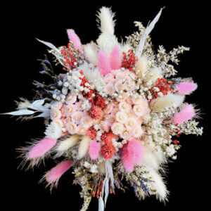 Bouquet rond demoiselle d’honneur CHAMPETRE CHIC