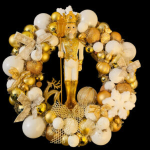 Couronne Casse Noisette XL gold and white